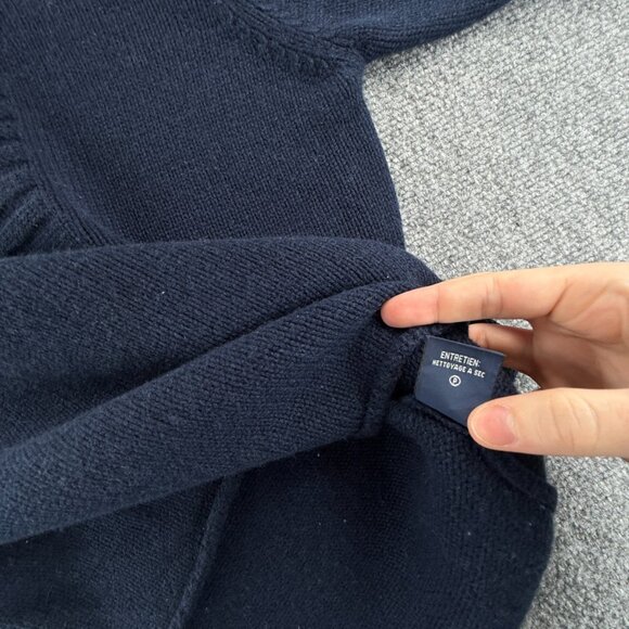 Ralph Lauren Cashmere Wool Blend Flag Sweater Navy Blue Medium Pullover Knit USA - Picture 12 of 15